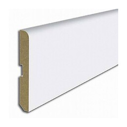 Plinthe MDF revêtu Blanc 8x70mm L.2.20m