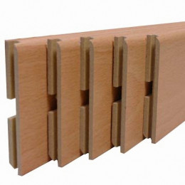 Plinthe MDF revêtu Hêtre 8x70mm L.2.20m - Lot de 5