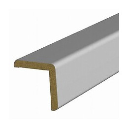 Baguette d'angle MDF revêtu Gris 25x25mm L.2.20m