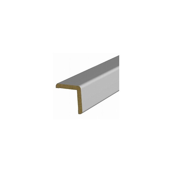 Baguette d'angle MDF revêtu Gris 25x25mm L.2.20m