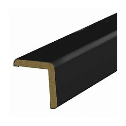 Baguette d'angle MDF revêtu Noir 25x25mm L.2.20m