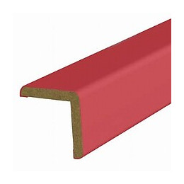 Baguette d'angle MDF revêtu Rouge 25x25mm L.2.20m