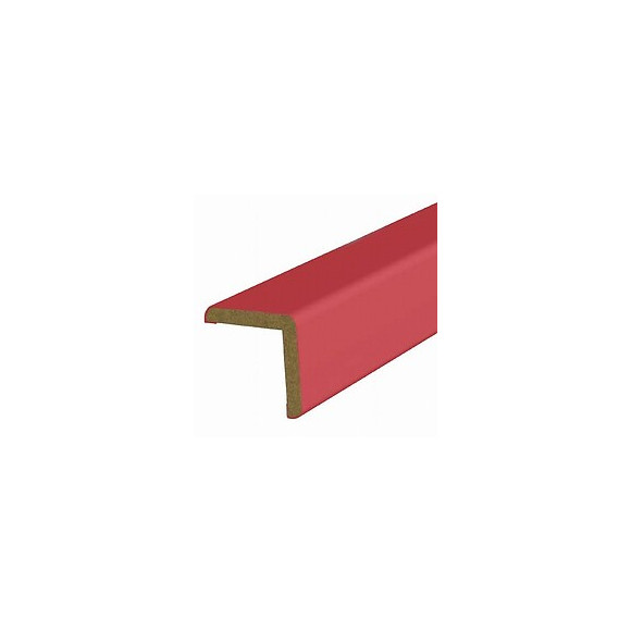 Baguette d'angle MDF revêtu Rouge 25x25mm L.2.20m