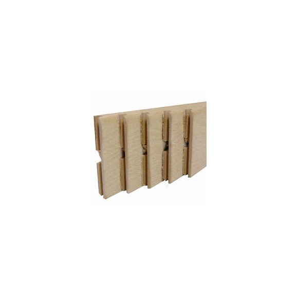 Plinthe MDF brut 8x70mm L.2.20m - Lot de 5