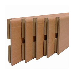 Plinthe MDF revêtu Hêtre 8x70mm L.2.20m - Lot de 5