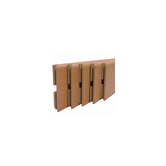 Plinthe MDF revêtu Hêtre 8x70mm L.2.20m - Lot de 5