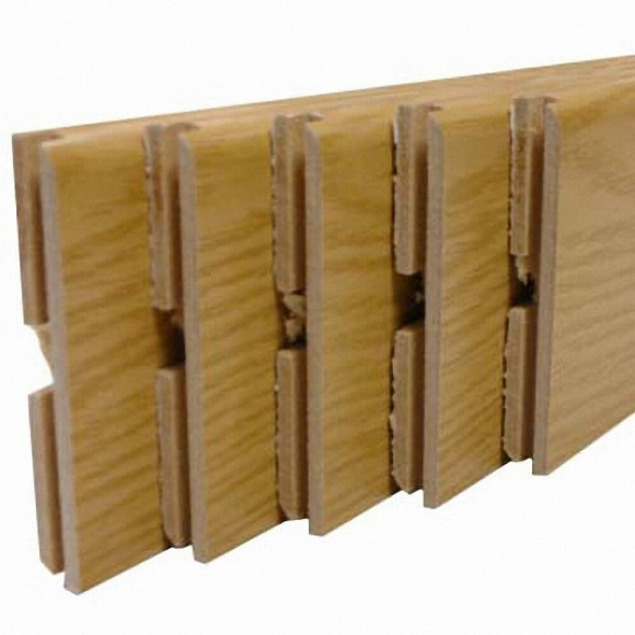 Plinthe MDF revêtu Chêne cerusé 8x70mm L.2.20m-Lot de 5