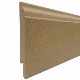 Plinthe moulurée MDF brut 14x120mm L.2.40m