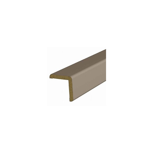 Baguette d'angle MDF revêtu Taupe 25x25mm L.2.20m