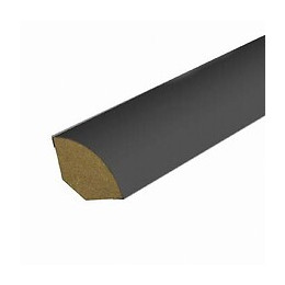 Quart-de-rond MDF revêtu Noir 12x12mm L.2.20m