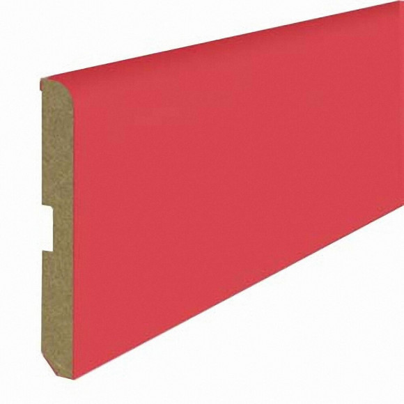 Plinthe MDF revêtu Rouge 8x700mm L.2.20m