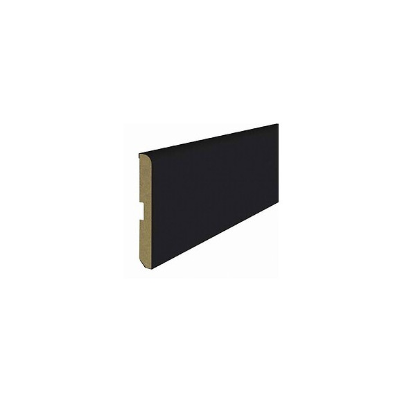 Plinthe MDF revêtu Noir 8x700mm L.2.20m
