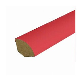 Quart-de-rond MDF revêtu Rouge 12x12mm L.2.20m