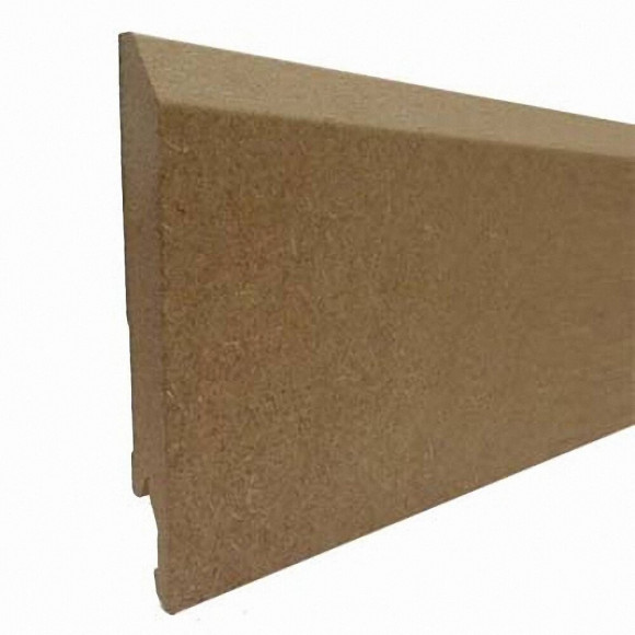 Plinthe chanfreinée MDF brut 14x120mm L.2.40m