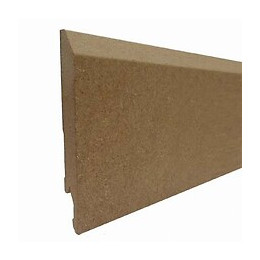 Plinthe chanfreinée MDF brut 14x120mm L.2.40m
