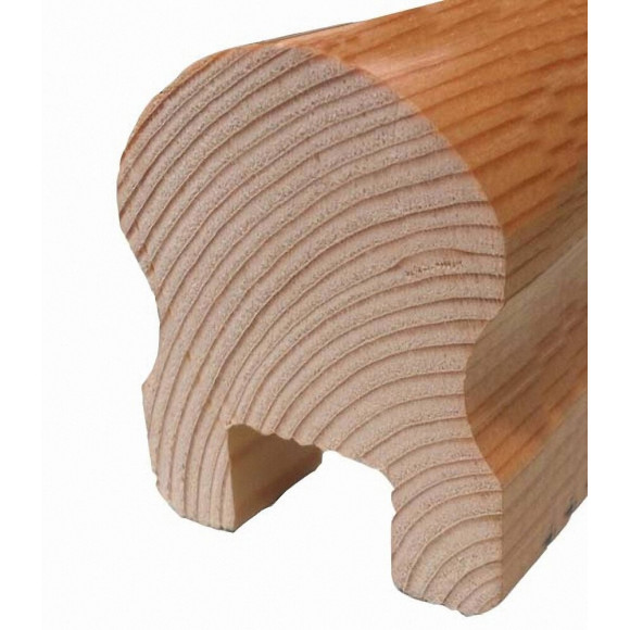 Main courante Sapin petits nuds 55x69mm L.2.5m