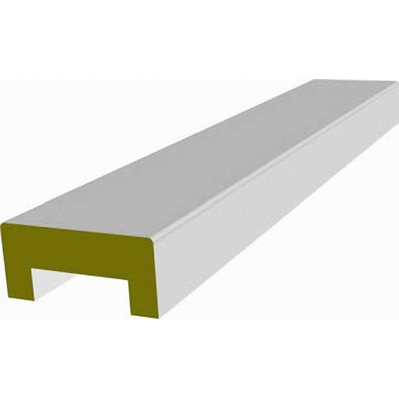 Nez de cloison MDF revêtu Blanc  19x89mm L.2.58m