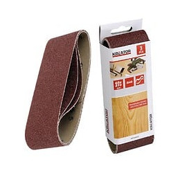 Lot De 3 Bandes De Ponçage - Grain 80 - 65 X 410 Mm