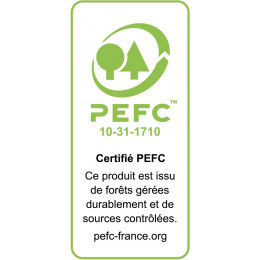 1/2 rond sapin 15mm/2.50m/PEFC 70%