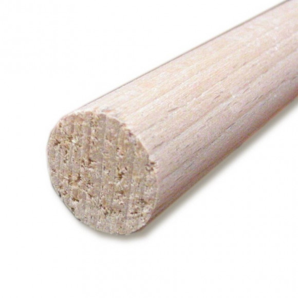 Tourillon lisse Hêtre 6x6mm L.1m