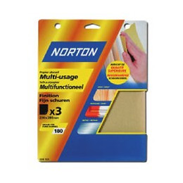 3 Feuilles De Papier Corindon (grain 40)