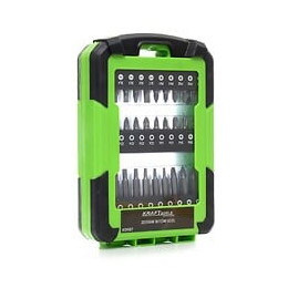 Dcraft - Set De Mèches - 61 Pièces - Set De Mèches Professionnelles De Différentes Tailles - Set En Valise - Argent