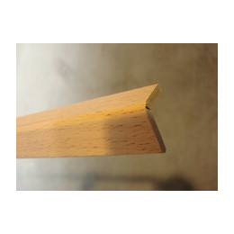 Angle revêtu hêtre 22x22mm L.2.40m PEFC 70%