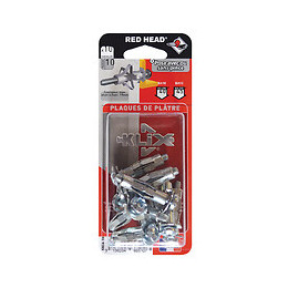 Blister de 4 KLIX Ø6x34mm + vis TR Ø6x40mm RED HEAD