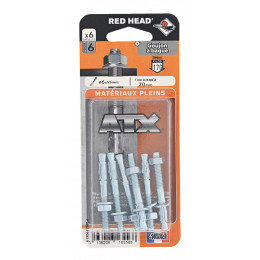 Blister de 6 chevilles ATX 6x55mm