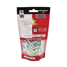 Doypack de 80 chevilles Minivix + vis TR 3x25mm