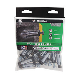 Sachet de 12 chevilles G2X 12x50mm + vis TH 6x60mm