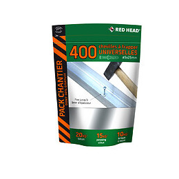 Doypack de 400 chevilles Frapex M 5x25mm