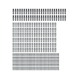 Sachet de 400 chevilles polypropylène diamètre 4/6/8 mm GO/ON