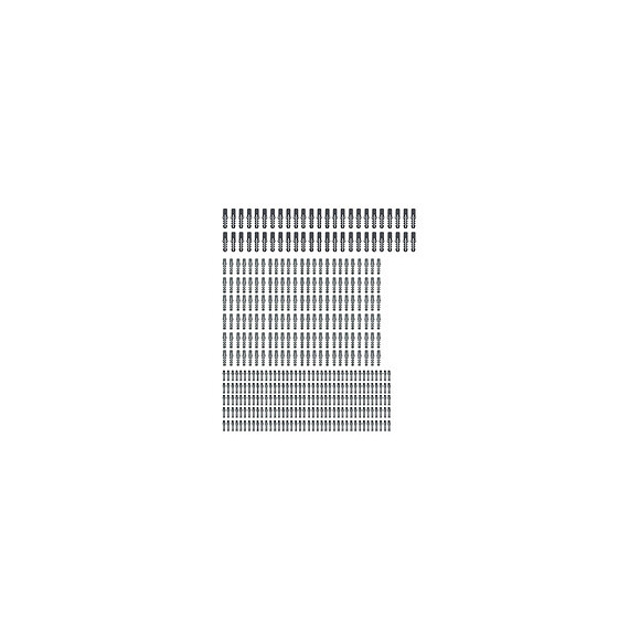 Sachet de 400 chevilles polypropylène diamètre 4/6/8 mm GO/ON