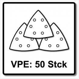 Abrasifs Triangulaires Stickfix 93x93 Mm Grain 60 Boîte De 50 Pièces