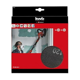 Jeu De 5 Abrasifs Pour Ponceuse Murale 225 Mm, P80 Et P120