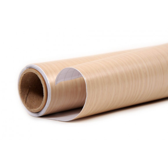 Revêtement adhésif 215x90cm hêtre