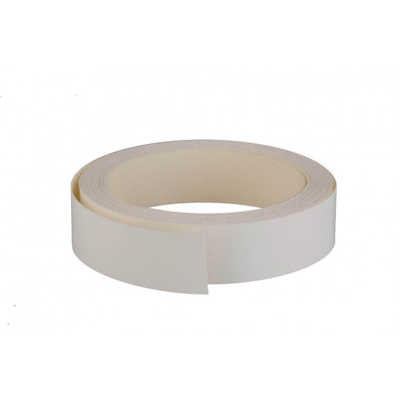 Chant mélaminé thermocollant 23mmx5ml blanc à laquer