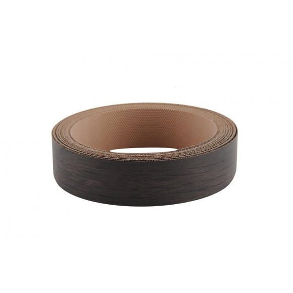 Chant mélaminé thermocollant 23mmx5ml planche noir use