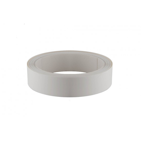Chant mélaminé thermocollant 23mmx5ml blanc graine