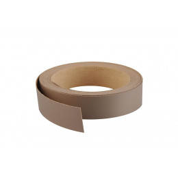 Chant mélaminé thermocollant 23mmx5ml brun taupe/gris brun