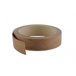 Chant mélaminé thermocollant 23mmx5ml chêne