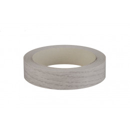 Chant mélaminé thermocollant 23mmx5ml chêne cérusé gris