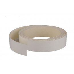 Chant mélaminé thermocollant 23mmx5ml blanc brillant