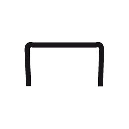 Profil PVC rigide en U blanc 22mmx2.75ml