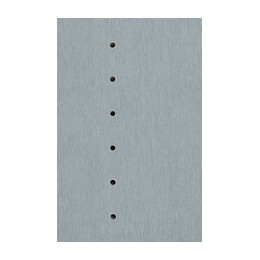 Tablette mélaminé prépercée Aluminium 2500x500x18mm