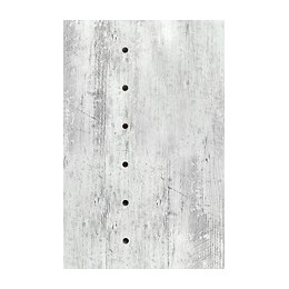 Tablette mélaminé prépercée Chêne Blanc 2500x500x18mm
