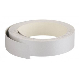 Chant mélaminé thermocollant 23mmx5ml gris alu