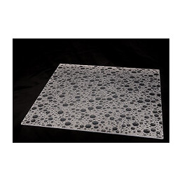 Plaque polycristal bulle cristal intérieur 1x1m
