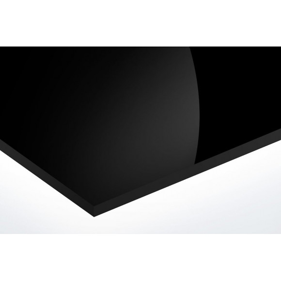 Plaque PMMA noir 2mm 2x1m